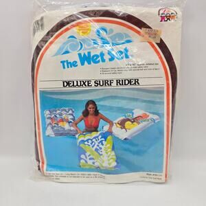 Vintage Intex The Wet Set Deluxe Surf Rider #59174 Pool Inflatable Float 1983